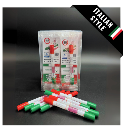 Pakiet 120 x Alkotest jednorazowy - opakowanie miękkie - ITALIAN STYLE